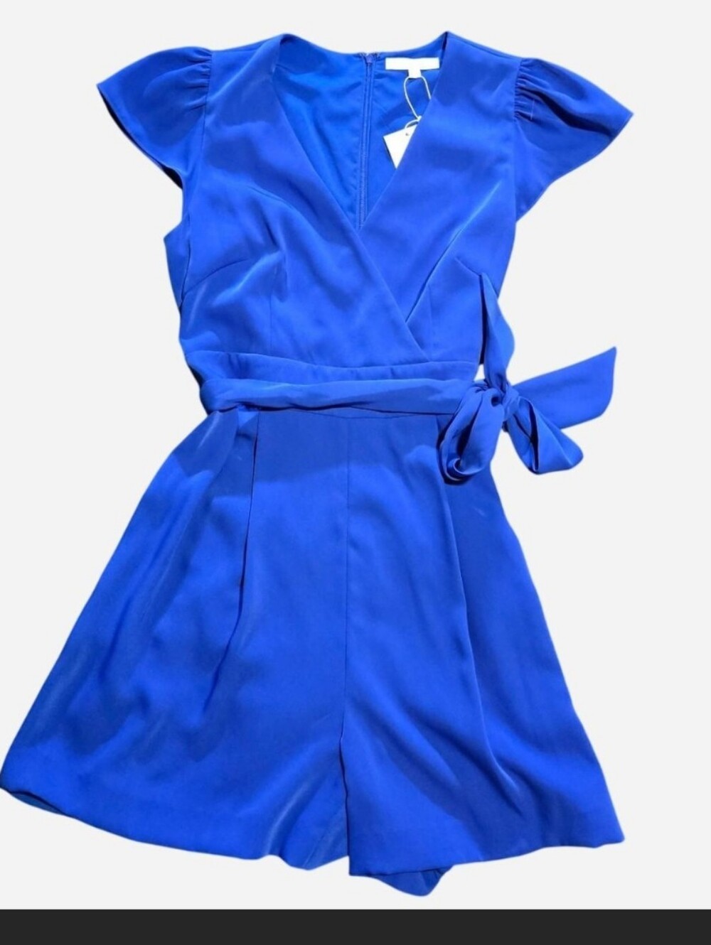 ANTONIO MELANI Cobalt Blue Wrap Romper